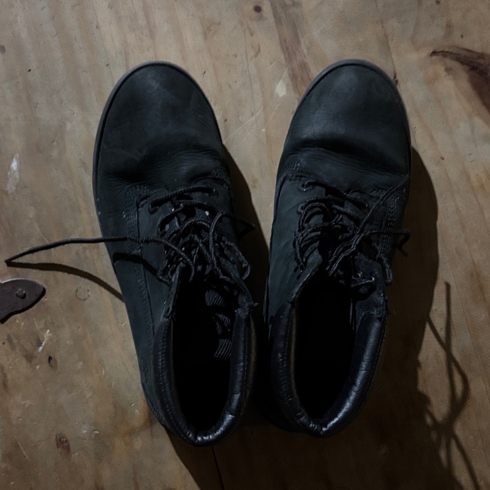 Timberland Black Lace-Up Boots